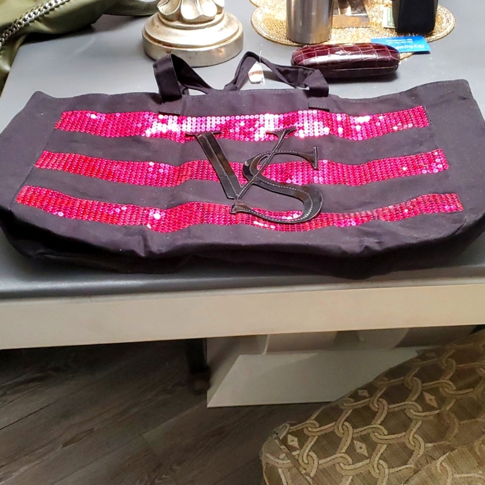 VICTORIA SECRET WEEKEND BAG WITH GLITTER